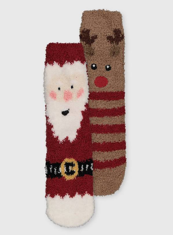 Buy Christmas Reindeer Santa Sock 2 Pack 4 5.5 Underwear